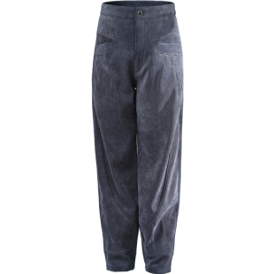 春秋新款高腰大码条绒灯笼裤女灯芯绒萝卜裤秋冬季加绒宽松妈妈裤