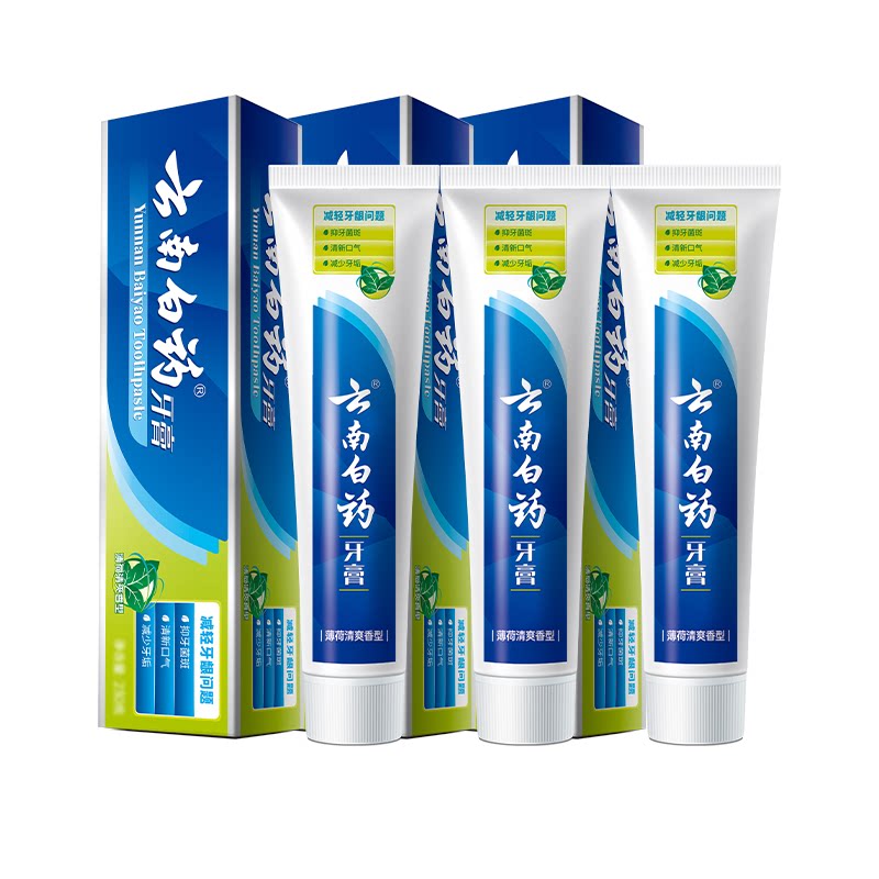 云南白药牙膏薄荷清爽型230g*6支