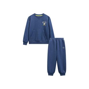 TeenieWeenie Kids小熊童装26春夏款男童棉仿牛仔透气卫衣裤套装