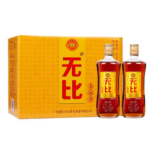 无比喜福酒养生酒450ml*12瓶35度米香型基酒送礼礼品酒送父母