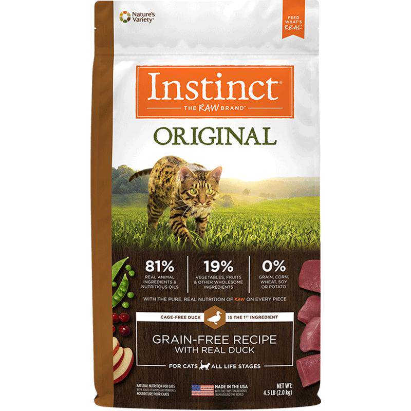 Instinct生鲜本能百利进口高蛋白猫粮无谷鸡肉增肥发腮天然粮