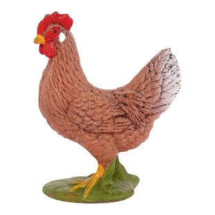 仿真动物模型大公鸡母鸡农场家禽类儿童玩具野生动物早教科教认知