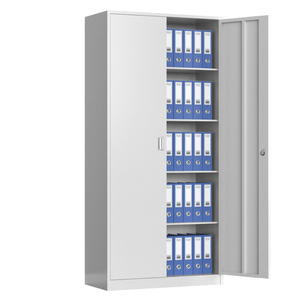 会计凭证柜钢制文件资料档案柜办公室带锁铁皮书柜家用柜子储物柜