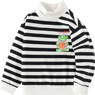 巴拉巴拉儿童卫衣男童女童加绒高领打底衫秋冬季新款宝宝加厚上衣