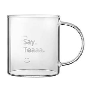 Buydeem/北鼎高硼硅玻璃杯办公室家用喝茶杯350ml say tea 玻璃杯