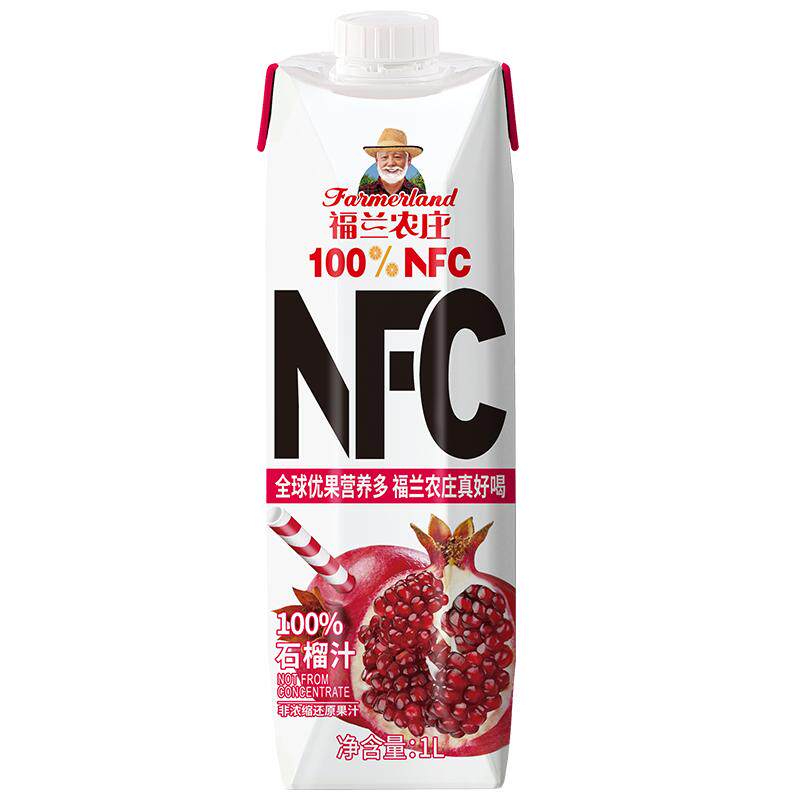 福兰农庄NFC100%石榴汁1L果汁