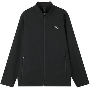 安踏软壳立领外套男秋冬季运动休闲宽松防风夹克加绒加厚保暖上衣