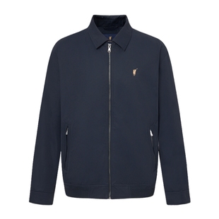 POLOWALK男式夹克2025冬季新品简约商务翻领夹棉行政夹克外套男装