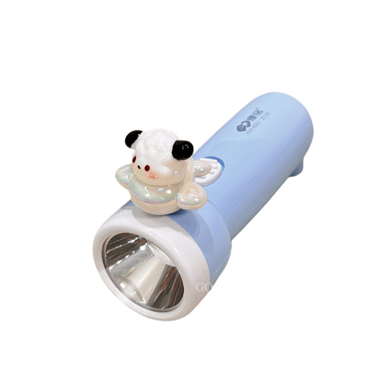儿童手电筒不伤眼迷你便携可爱卡通新款家用强光充电小型照明灯