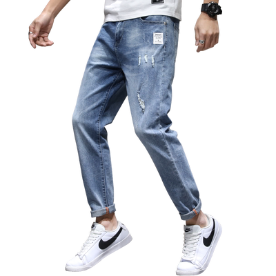 罗蒙破洞牛仔裤男士秋季2025新款