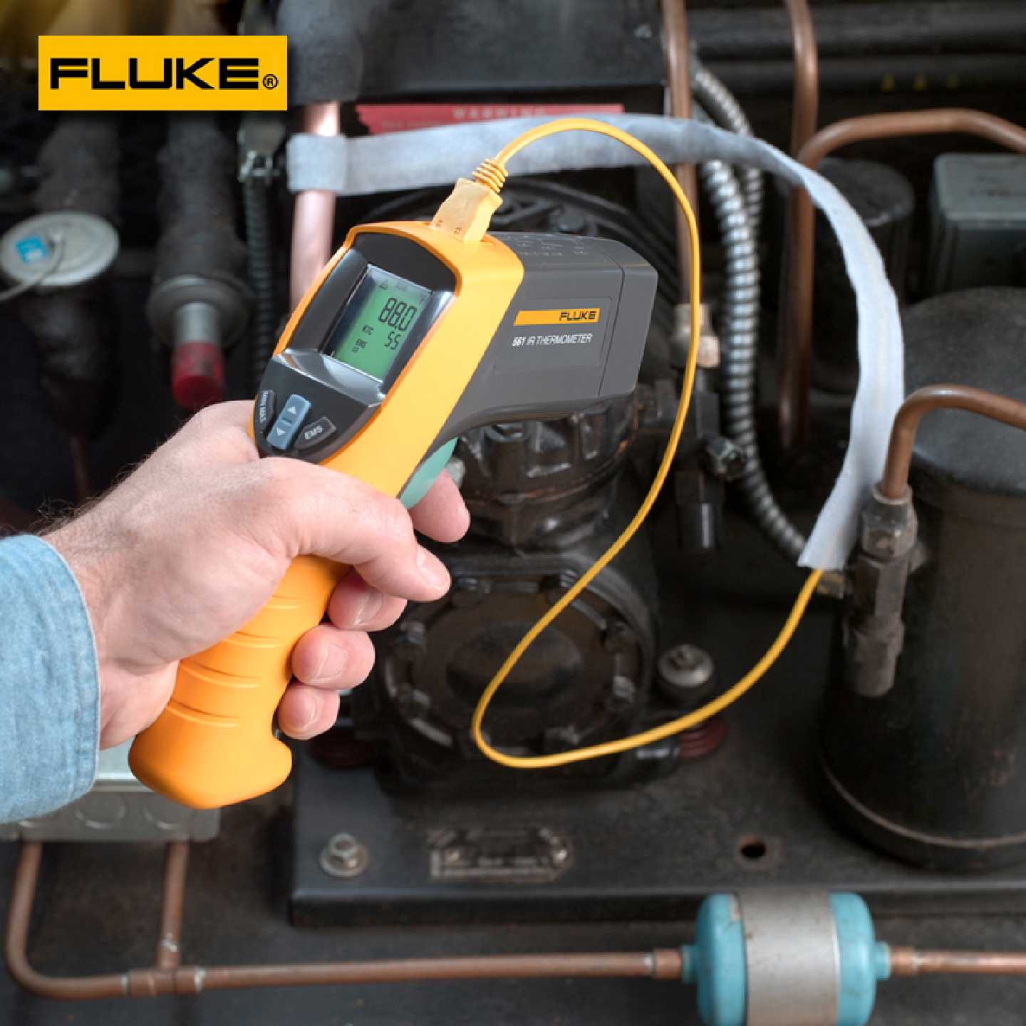 议价美国FLUKE561红外线测温仪FLUKE562探头F563传感器FLUKE572-2图片