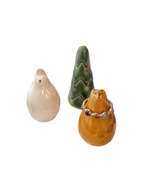 兔子可爱风戒指圣诞树现货日本