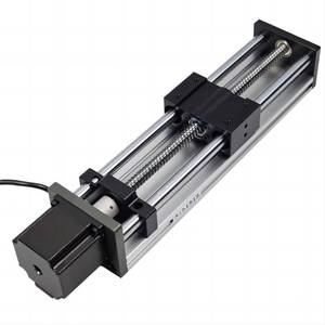 双光轴滚珠丝杆滑台精密模组可装42/57步进电机直线导轨工作台