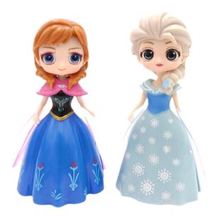 白雪公主手办可换装美人鱼贝儿灰姑娘安娜爱莎扭蛋玩具摆件礼物