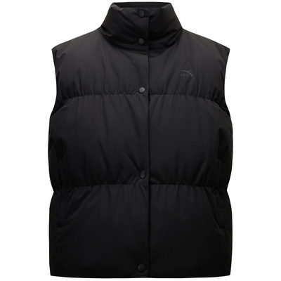 安踏面包羽绒丨防泼水羽绒服马甲女冬季新款宽松保暖时尚休闲外套