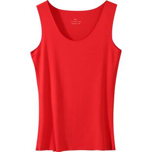 本命年红背心女马年属马莫代尔薄款无痕男士内裤袜子打底跨栏汗衫