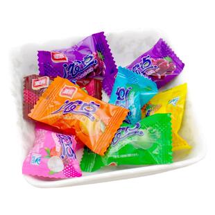 结婚庆喜糖果雅客浓点水果夹心硬糖接待招待糖果500g散装年货包邮