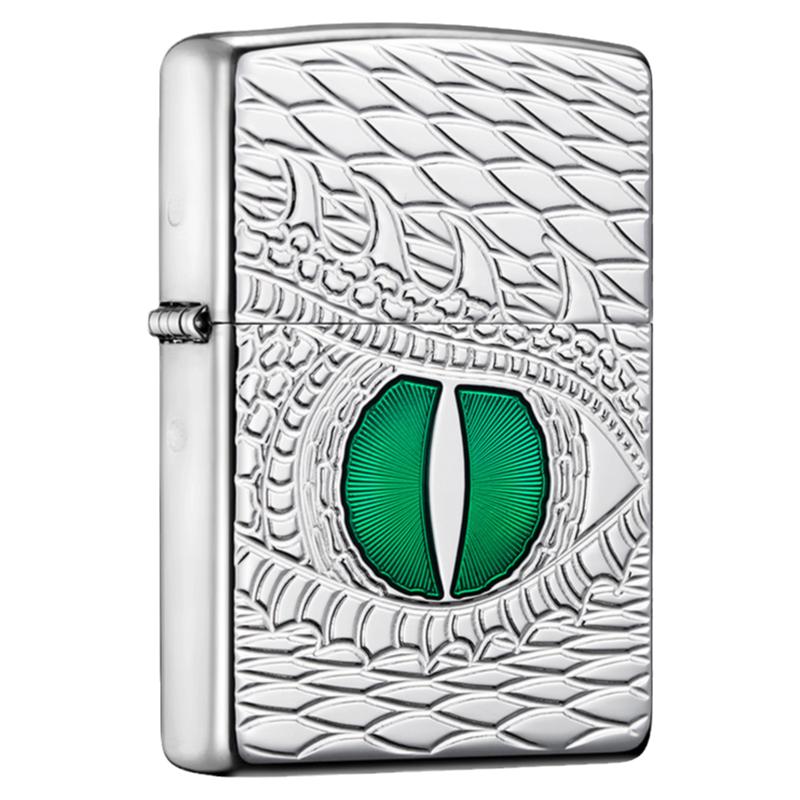 打火机zippo正版镀银盔甲龙ZIPPO/芝宝