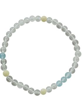 白水晶海蓝宝手链原创设计