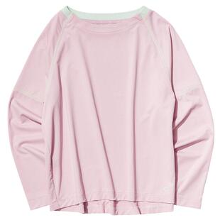 allblu幼岚【凉格子速干T】儿童长袖T恤夏季空调罩衫女童轻盈亲肤