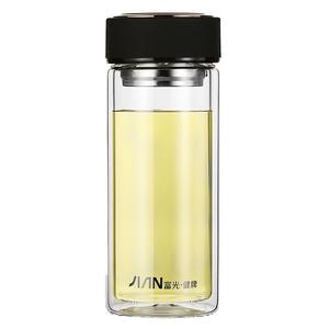 富光玻璃杯双层男女大容量耐热水杯便携过滤泡茶杯子定制印字logo