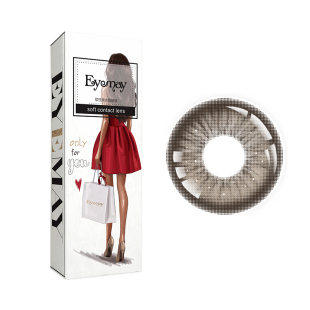 艾魅粉棕色日抛美瞳30片小大直径一次性隐形眼镜正品官网旗舰店