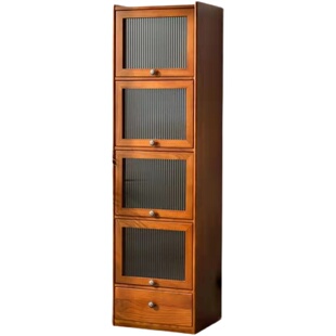 斗柜实木立柜高窄型边角柜卧室客厅储物柜五斗橱收纳柜厨房餐边柜