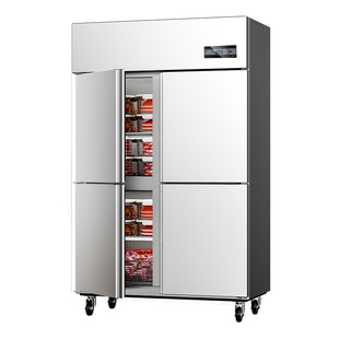 苏姿商用四门冰箱冷藏冷冻柜双温保鲜厨房立式4开门冷柜六门冰柜