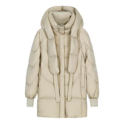 itreal法式复古连帽羽绒服