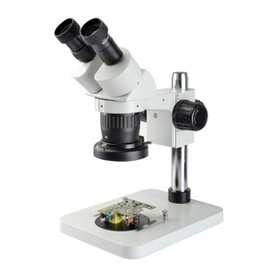 SAGA萨伽工业体视显微镜台式高倍高清手机维修专用电路测量手术练习大底座电子目镜专业级体式放大镜20X-160X