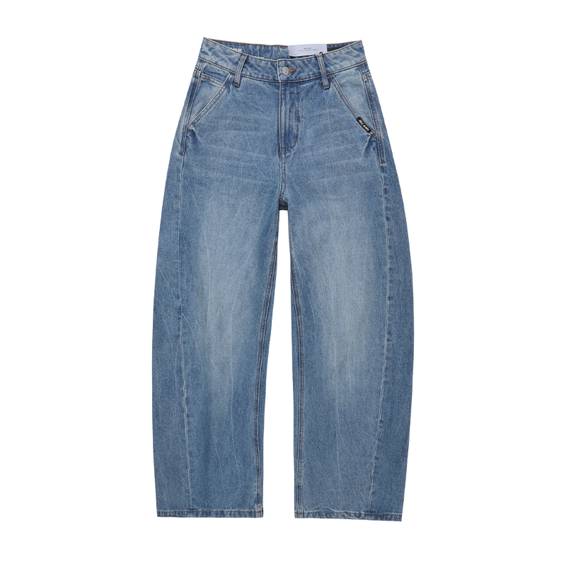 ABLEJEANS新款女士工装拖地裤