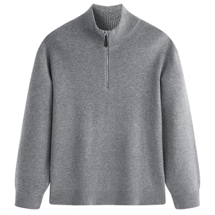 【商场同款】太平鸟男装半高领毛衫新款柔软针织衫毛衣B1EBF4430