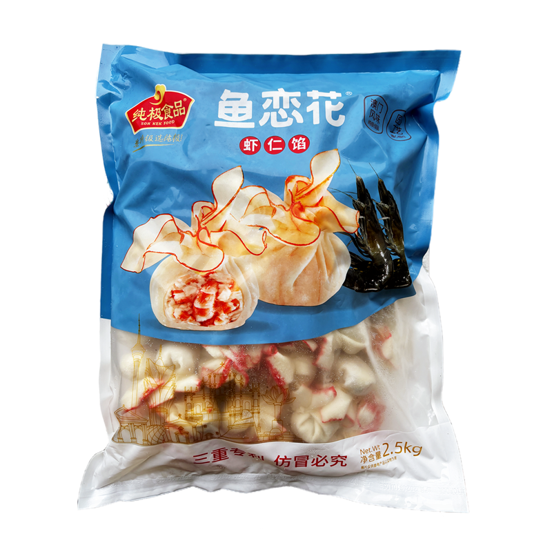 纯极鱼恋花4包*2.5kg虾仁馅