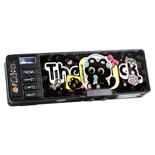 猫咪密码锁文具盒女孩款多功能机关笔盒小学生高颜值铅笔盒2026新款一二年级儿童笔袋女童幼儿园文具袋女孩版