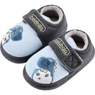 巴拉巴拉儿童棉拖鞋男童女童包跟保暖鞋子秋冬款童鞋宝宝家居鞋小