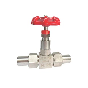 不锈钢焊接针型阀J21W/J23W-160P304耐高压焊接外螺纹截止阀 蒸汽