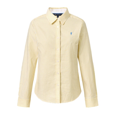 POLOWALK女式长袖衬衫2026春季新品商务休闲通勤条纹长袖衬衣女装