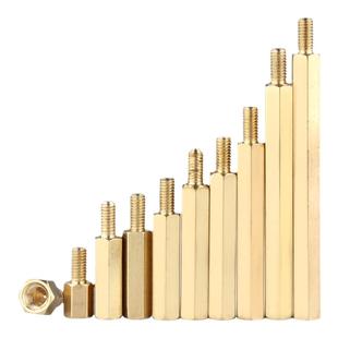 六角铜柱M3单头铜螺柱支撑柱电路板隔离柱M4机箱主板螺丝柱M5M6