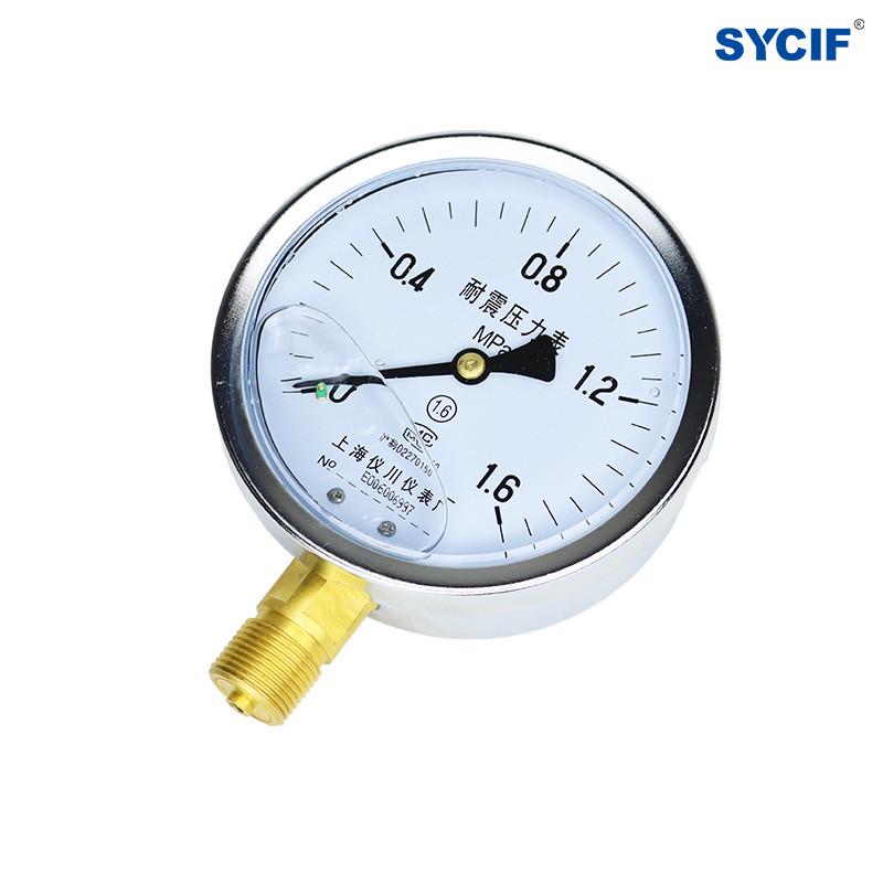 上海仪川仪表 耐震防震抗震压力表YN100 充油表 气压油压水压真空