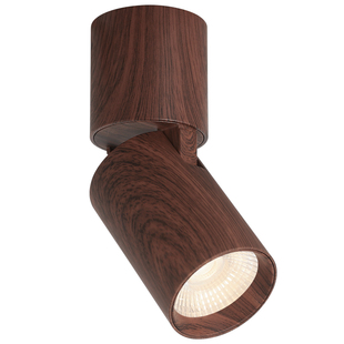 繁简中古风明装射灯可折叠黑胡桃木色led走廊过道免开孔照画灯