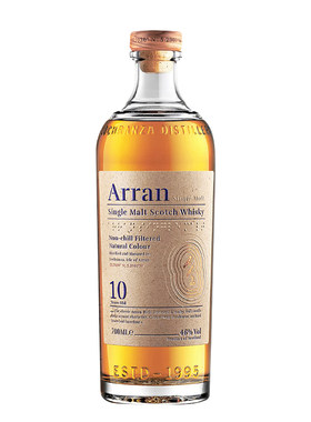 (爱伦)艾伦10年单一麦芽苏格兰威士忌 Arran原装进口正品洋酒