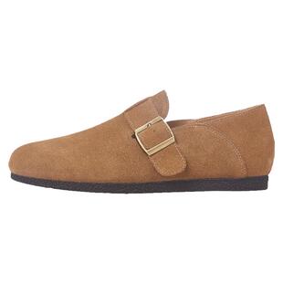 达芙妮真皮勃肯鞋女2026新款春季平底单鞋一脚蹬软底半拖鞋豆豆鞋