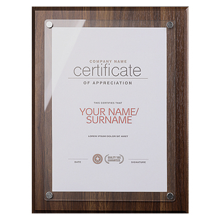 木质证书框装裱荣誉牌匾a4授权书相框摆台证书裱框营业执照框挂墙