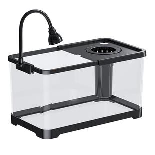 鱼缸小型客厅2026新款生态过滤制氧一体机带盖家用桌面乌龟饲养缸