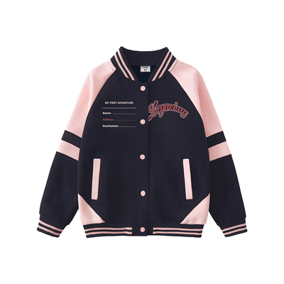 JEEP女童棒球服秋冬新款加绒外套