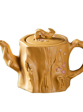 经典紫砂壶 大容量泡茶壶过滤紫砂茶壶家用黄金段泥陶瓷手工茶壶