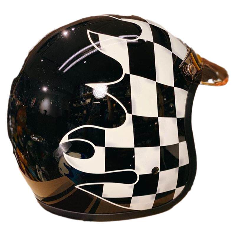 现货bell biltwell复古3/4盔摩托车头盔通用三扣式遮阳防晒帽檐