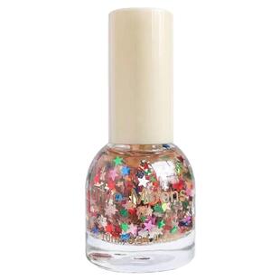 可叠涂百搭糖果亮片 白兔奶昔Two-Moons油性指甲油免烤爆闪不可撕