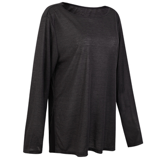 岚纹速干运动上衣女新款宽松瑜伽服罩衫健身服跑步训练服长袖T恤