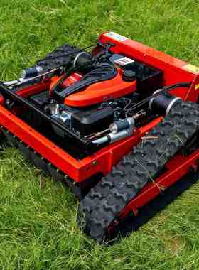 跨境欧洲小型履带式割草机油电混动开荒除草机智能遥控除草碎草机